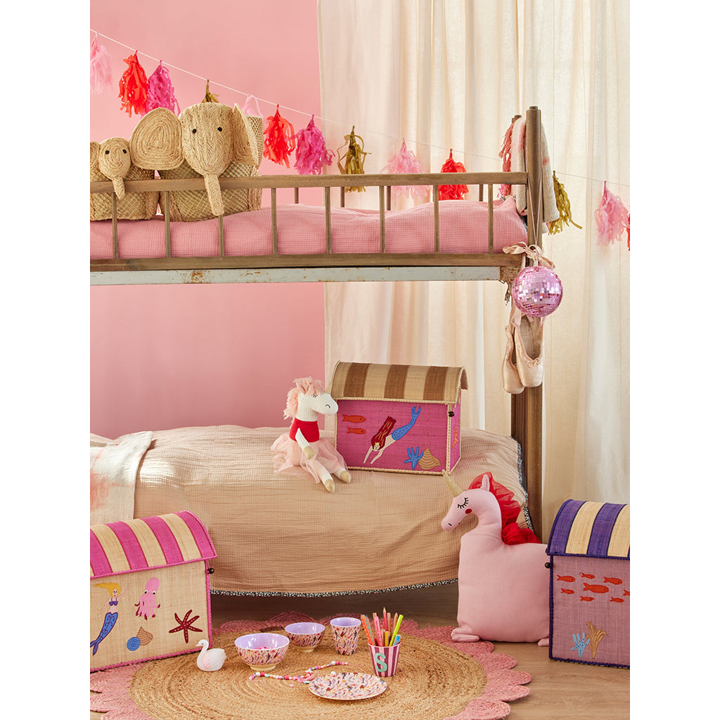 Rice Storage Basket with Mermaid Theme