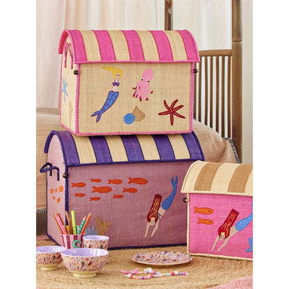 Rice Storage Basket with Mermaid Theme