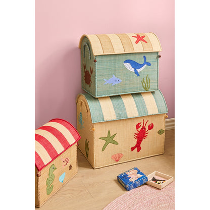 Rice Basket House for Storage, Ocean Theme