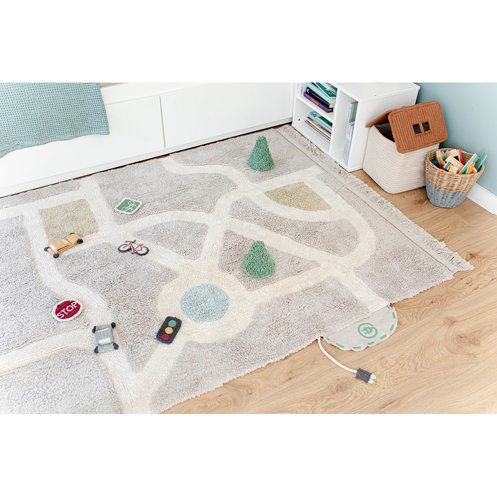 Lorena Canals Washable Play Rug, Carpet, EcoCity - 120 x 170 cm