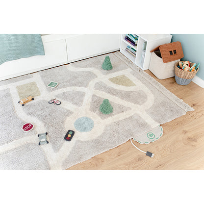 Lorena Canals Washable Play Rug, Carpet, EcoCity - 120 x 170 cm