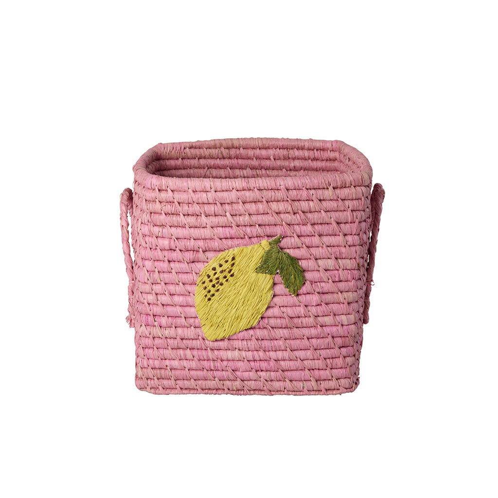 Rice kurv m lemon motiv, Rose