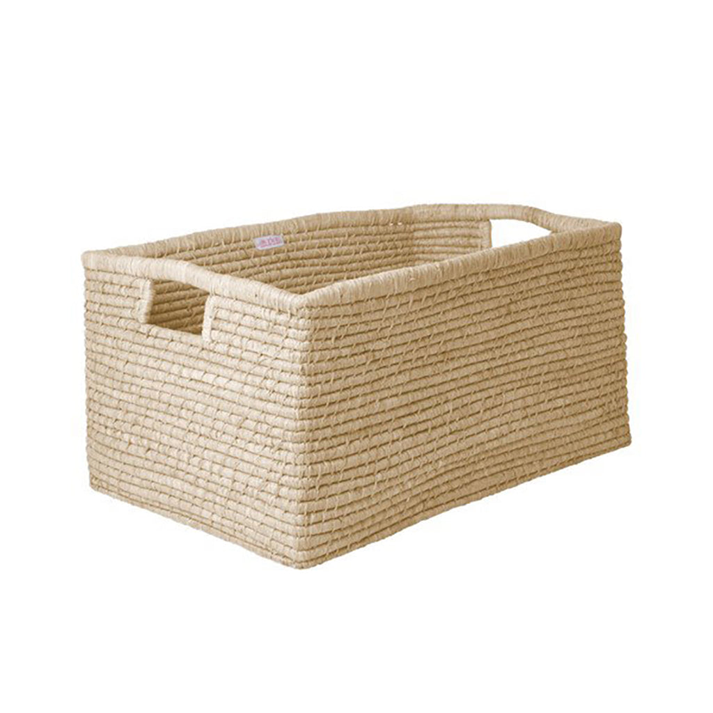 Rice basket with handles, Extra large, rectangular - Natural