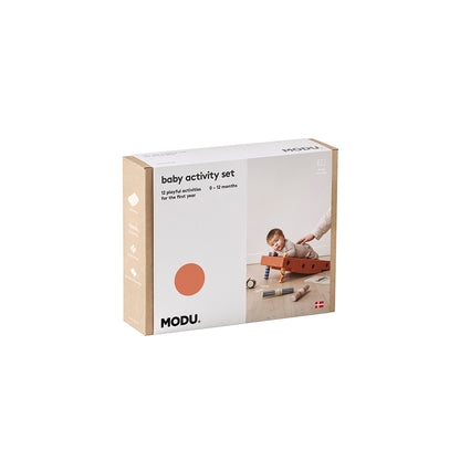 Modu Baby Motor Skills Set, Burnt Orange/Dusty Green