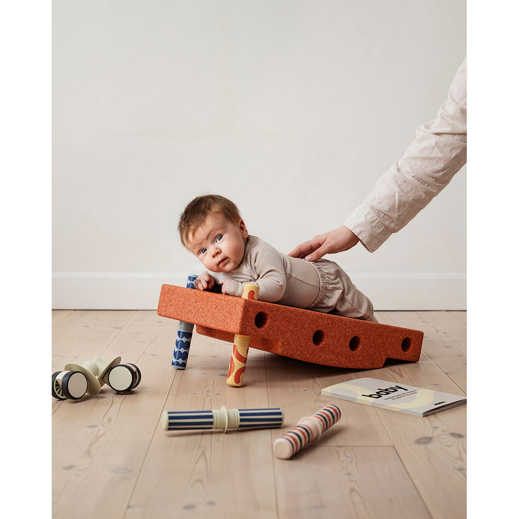 Modu Baby Motor Skills Set, Burnt Orange/Dusty Green