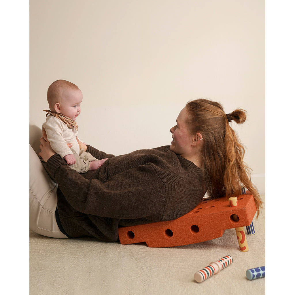 Modu Baby Motor Skills Set, Burnt Orange/Dusty Green