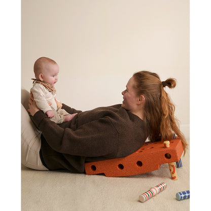 Modu Baby Motor Skills Set, Burnt Orange/Dusty Green