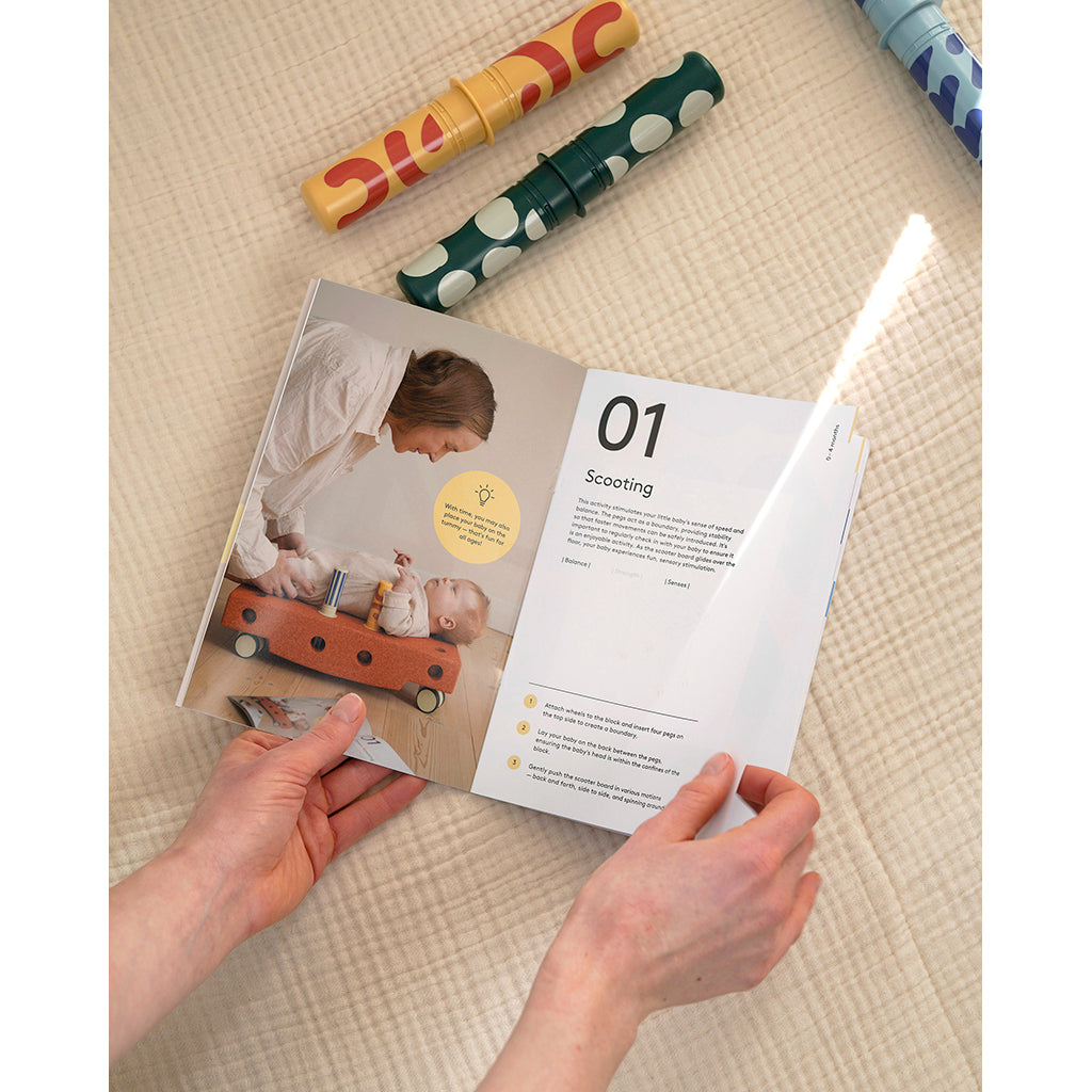 Modu Baby Motor Skills Set, Sand Grey/ Honey Yellow