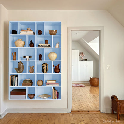 By Aulum Brooklyn Wall-mounted Shelf, Himalayan Blue 117 x 177 cm