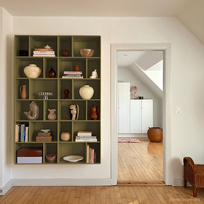 By Aulum Brooklyn Wall Shelf, 117x177 cm - Olive