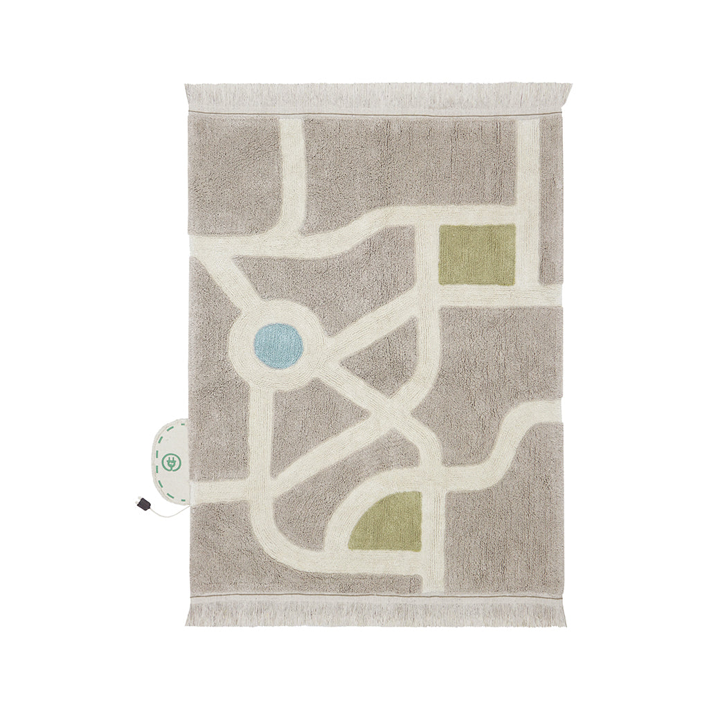 Lorena Canals Washable Play Rug, Carpet, EcoCity - 120 x 170 cm