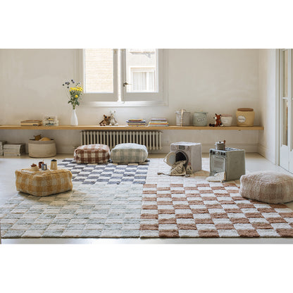 Lorena Canals Washable Rug, Tiles Blue Sage - Various Sizes