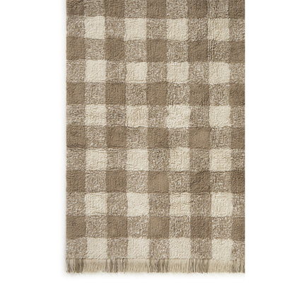 Lorena Canals Washable Rug, Vichy Marron – Multiple Sizes Available