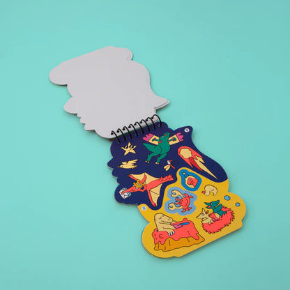 Omy Activity Notebook with Stickers, Dino