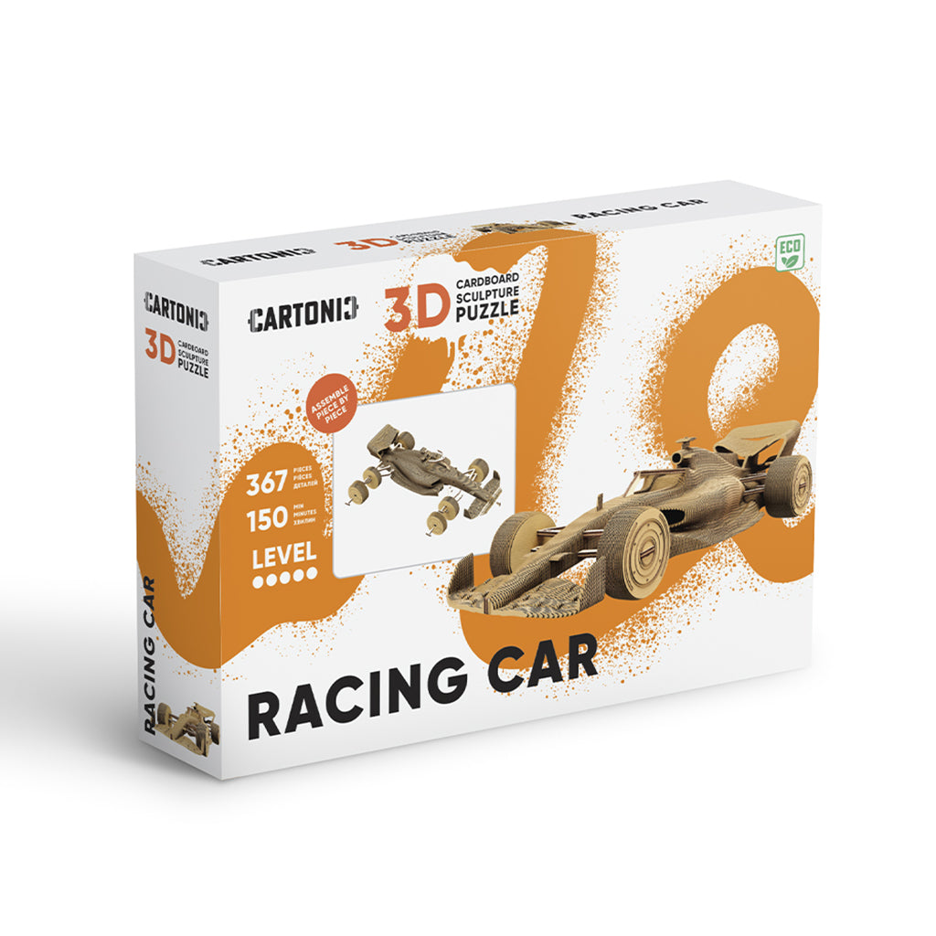Cartonic 3D Puzzle, DIY Paper Artwork - Race Car