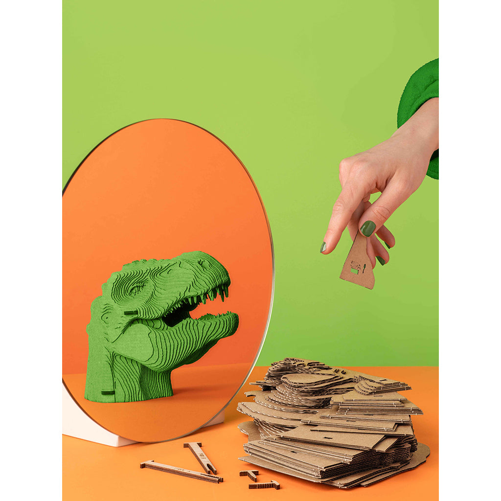 Cartonic 3D Puzzle, DIY Cardboard Art Piece - T-Rex
