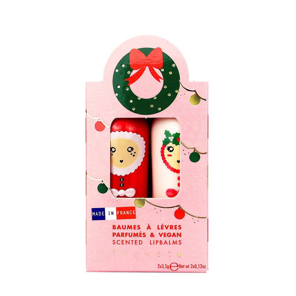 Inuwet Lip Balm for Kids, Duo Set, 2-Pack, Garland