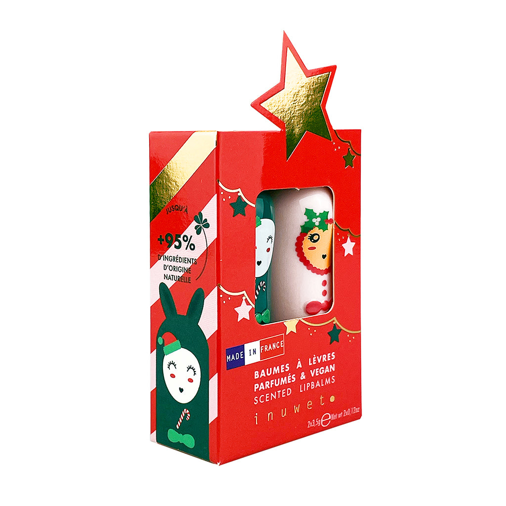 Inuwet Lip Balm for Kids, Duo Set, 2-Pack - Stars