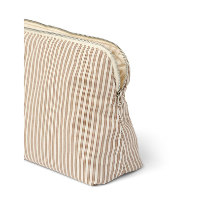 Studio Feder Toiletry Bag, Celia - Brown Beach Stripe