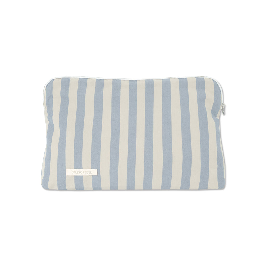 Studio Feder Toiletry Bag, Celia - Pale Blue Stripe