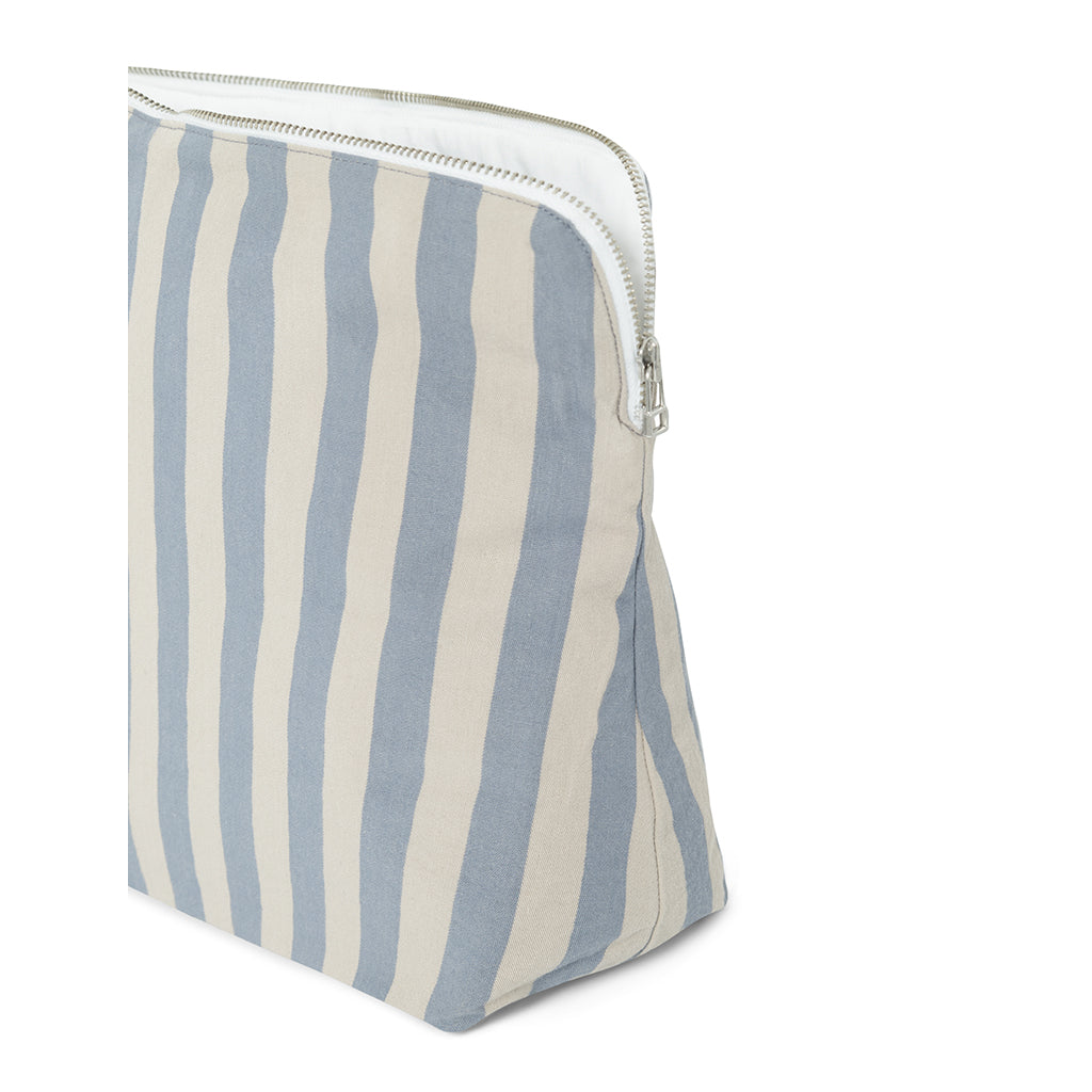 Studio Feder Toiletry Bag, Celia - Pale Blue Stripe