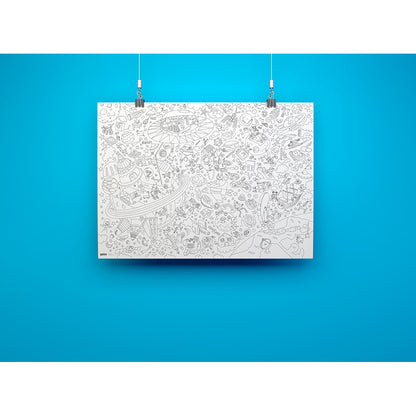 Omy Large Coloring Poster, 70 x 100 cm - Cosmos