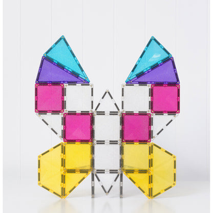 Connetix Magnetic Building Set, Unicorn Glitter - 56 Pieces
