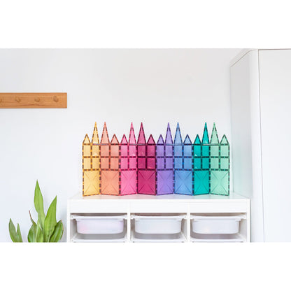 Connetix Magnetic Building Set, Starter Pack, 60 Pieces - Pastel