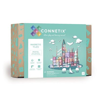 Connetix Magnetic Construction Set, Ball Run Pack, 106 Pieces – Pastel