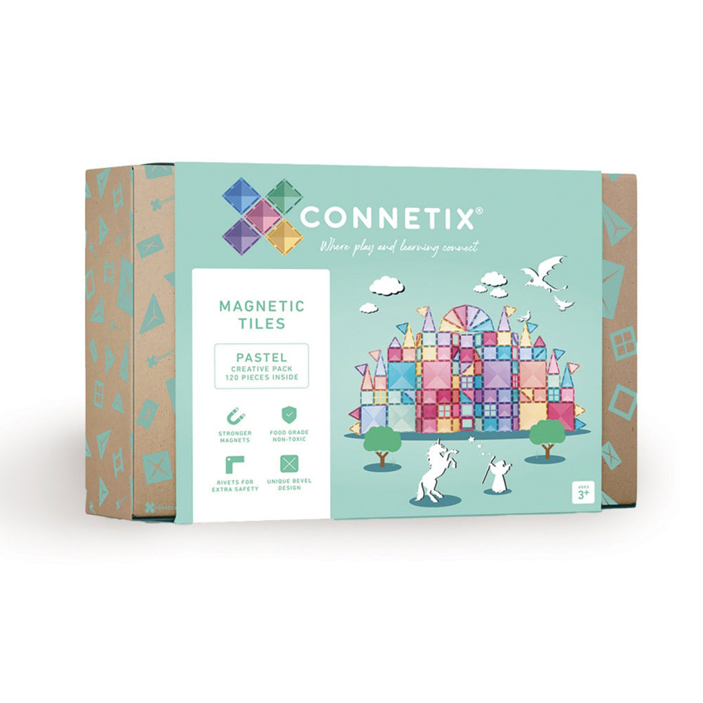 Connetix Magnetic Building Set 120 Pieces - Pastel