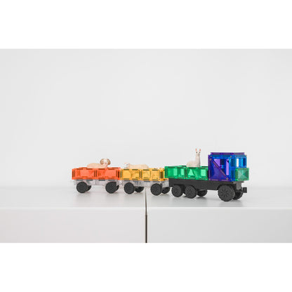 Connetix Magnetic Building Set, Transport Pack, 50 Pieces - Rainbow