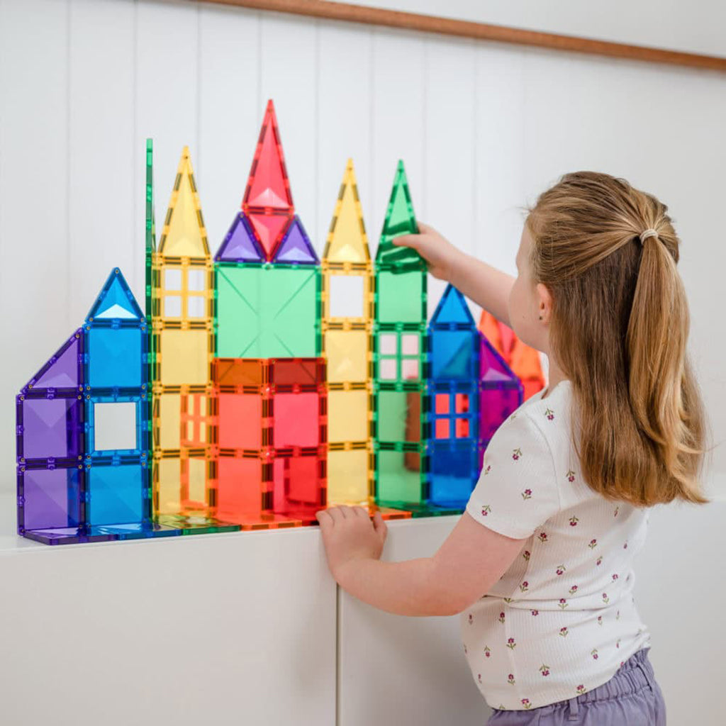 Connetix Magnetic Building Set, Creative Pack, 102 Pieces - Rainbow