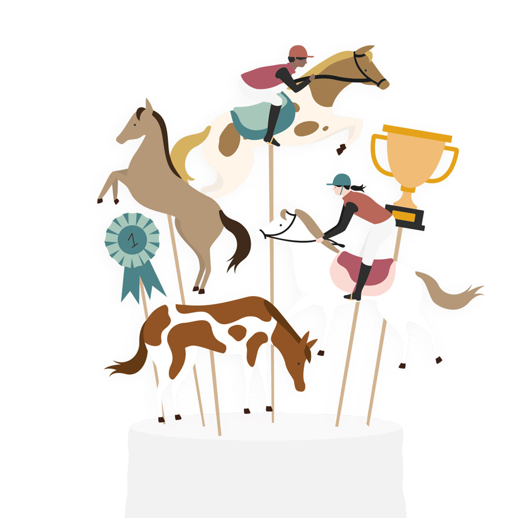 My Little Day Cake Toppers, Set of 8 - Horse