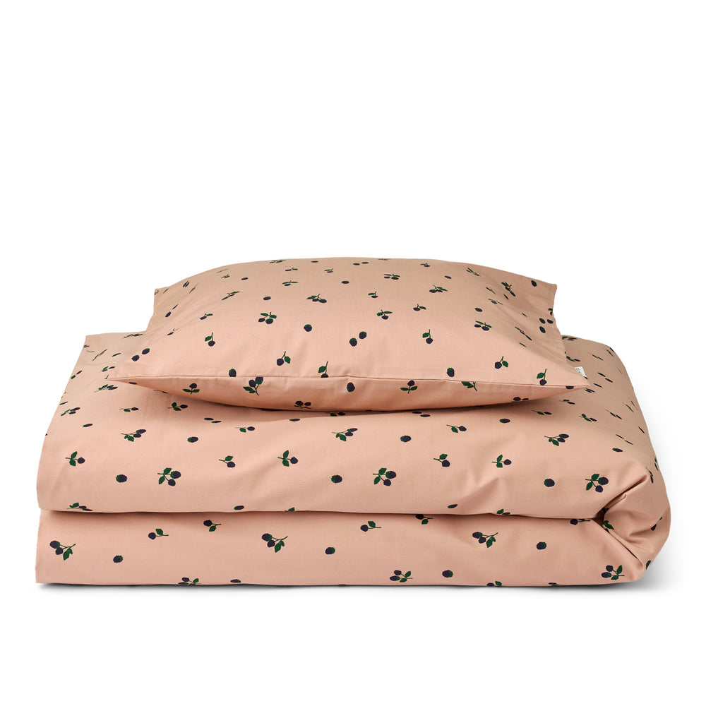 Liewood Carl Adult Printed Bedding - Mini Berry / Pale Tuscany