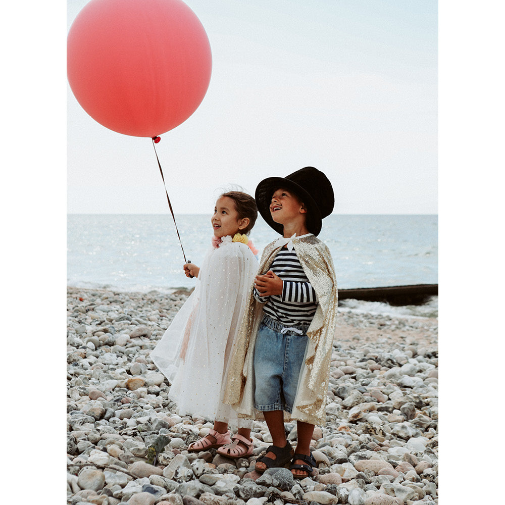 Great Pretenders Dress-Up Costume, Sequin Princess Cape, Gold - Size 4-6 Years