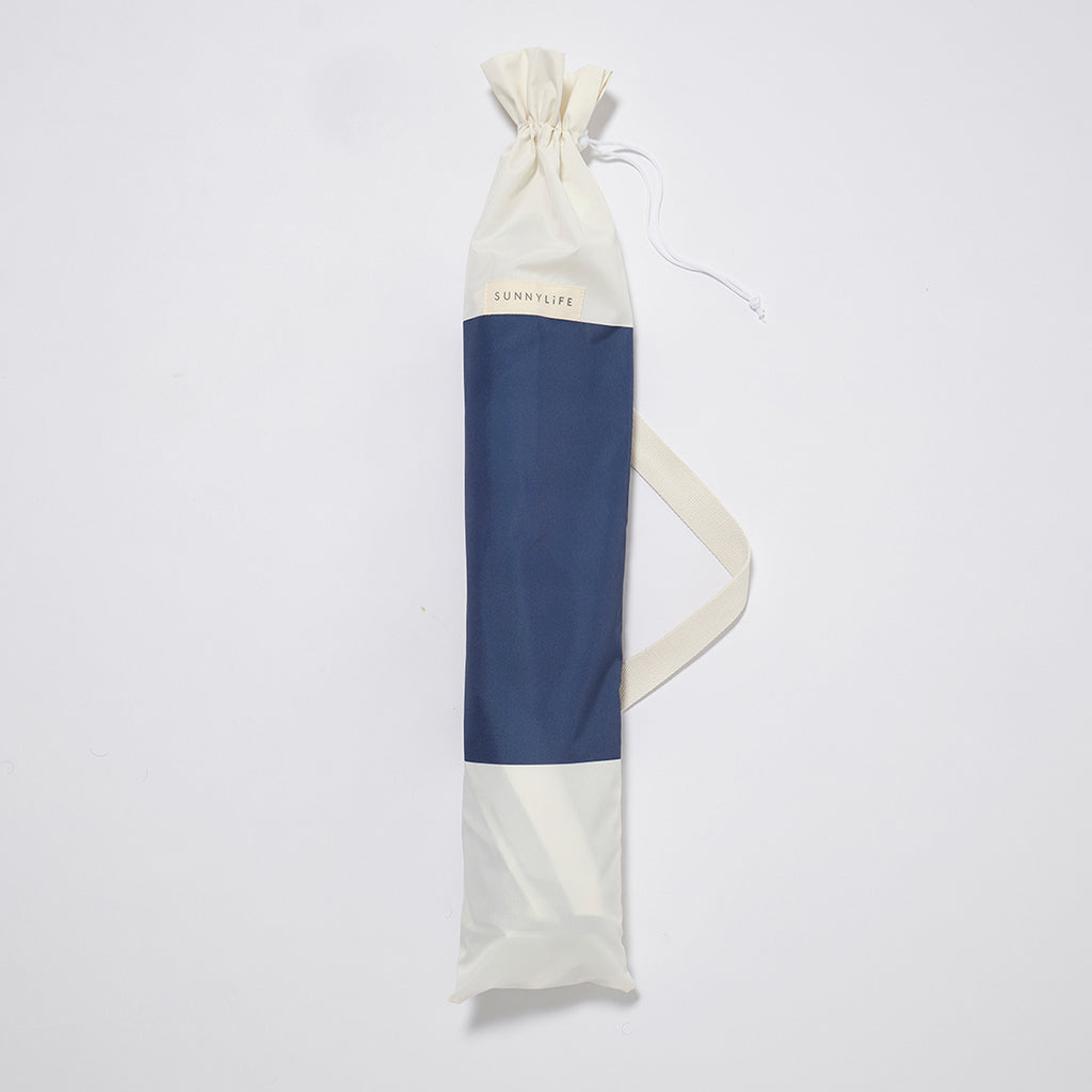 Sunnylife Compact Beach Parasol with UPF50 - Marine Stripe