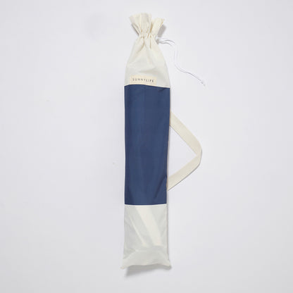 Sunnylife Compact Beach Parasol with UPF50 - Marine Stripe