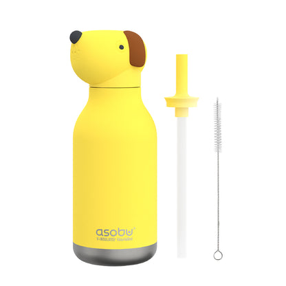 Asobu Bestie Animal Thermal Drinking Bottle, 460 ml - Dog