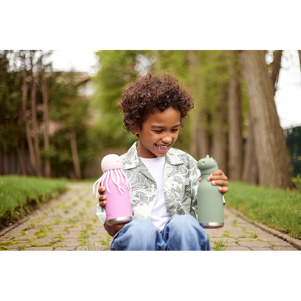 Asobu Bestie Animal Thermo Drink Bottle, 460 ml – Flamingo