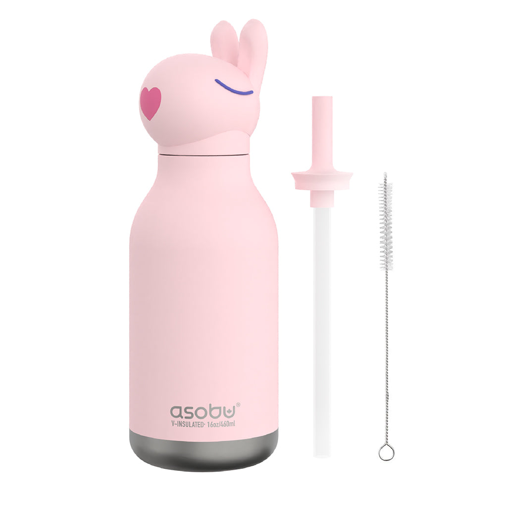Asobu Bestie Animal Thermo Water Bottle, 460 ml - Bunny
