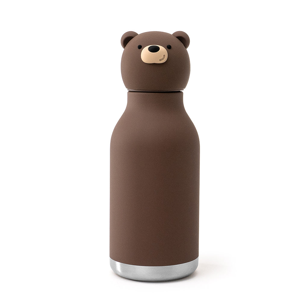 Asobu Bestie Animal Thermo Water Bottle, 460 ml - Brown Bear