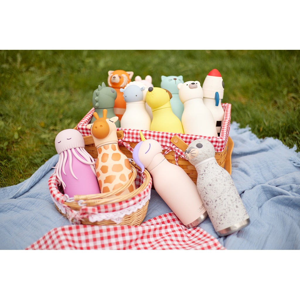 Asobu Bestie Animal Thermo Drink Bottle, 460 ml – Flamingo