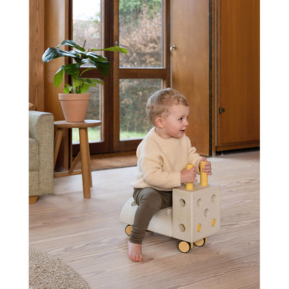 Modu Foam Building Toy, Curiosity Set, 14 Pieces - Sand Grey / Honey Yellow