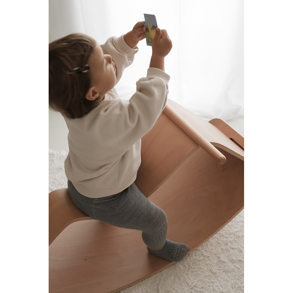 Curve-Lab, Gyngehest, Perfect Arc Balance Board, and Swing Module – Beech