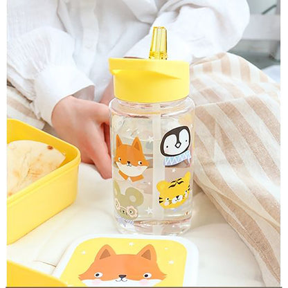 A Little Lovely Company Water Bottle, Animal Friends