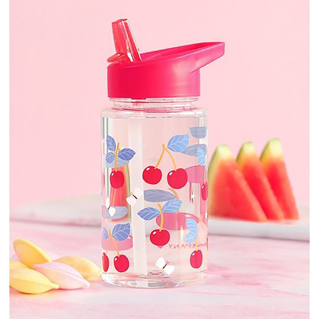 A Little Lovely Company Water Bottle, Cherry
