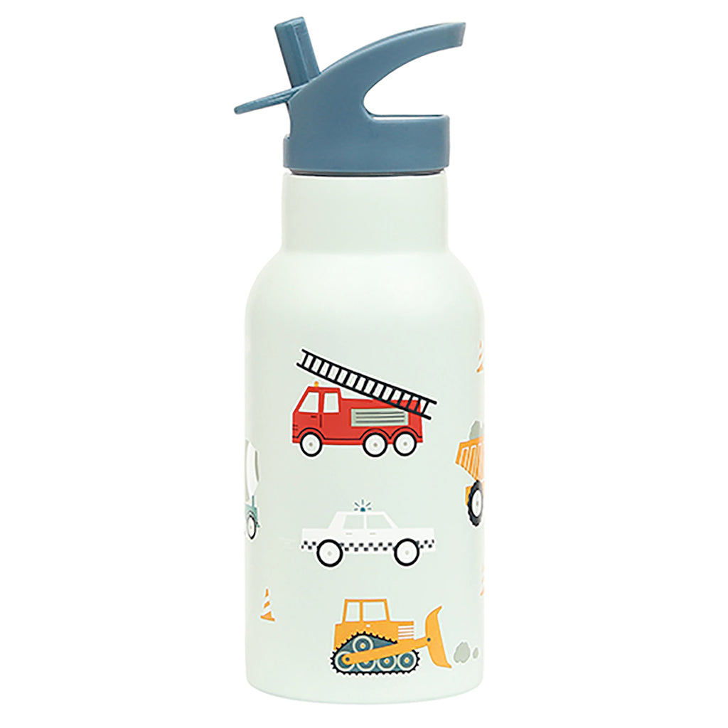 &quot;A Little Lovely Company Stainless Steel Water Bottle, Vehicles&quot;