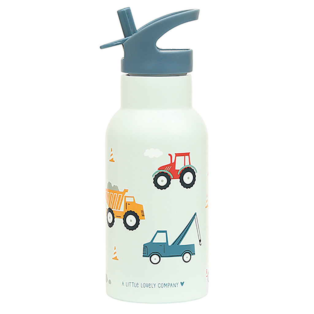 &quot;A Little Lovely Company Stainless Steel Water Bottle, Vehicles&quot;