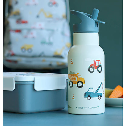 &quot;A Little Lovely Company Stainless Steel Water Bottle, Vehicles&quot;