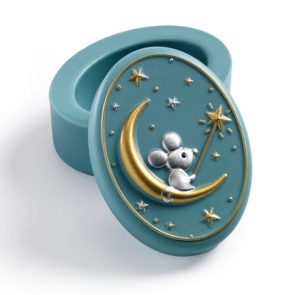 Djeco Tooth Fairy Box, Mouse - Pastel Colors